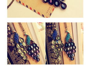 欧式复古与东方韵味 镶宝石孔雀项链的时尚魅力